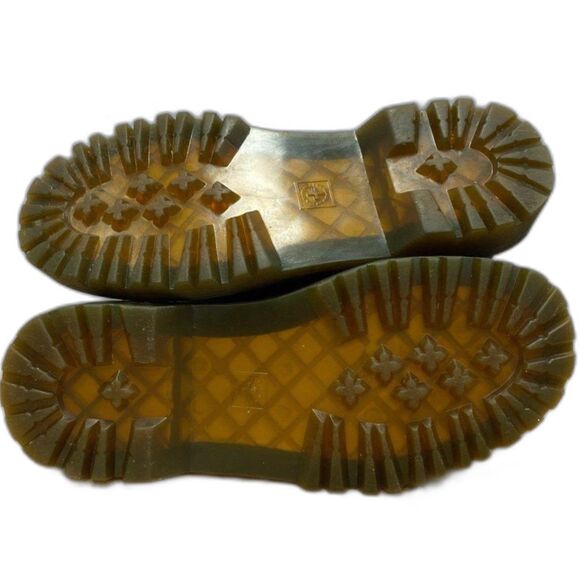 Dr. Martens Luana Combat Boot Black Leather Pull Tab Ankle Lace Up - Picture 6 of 7